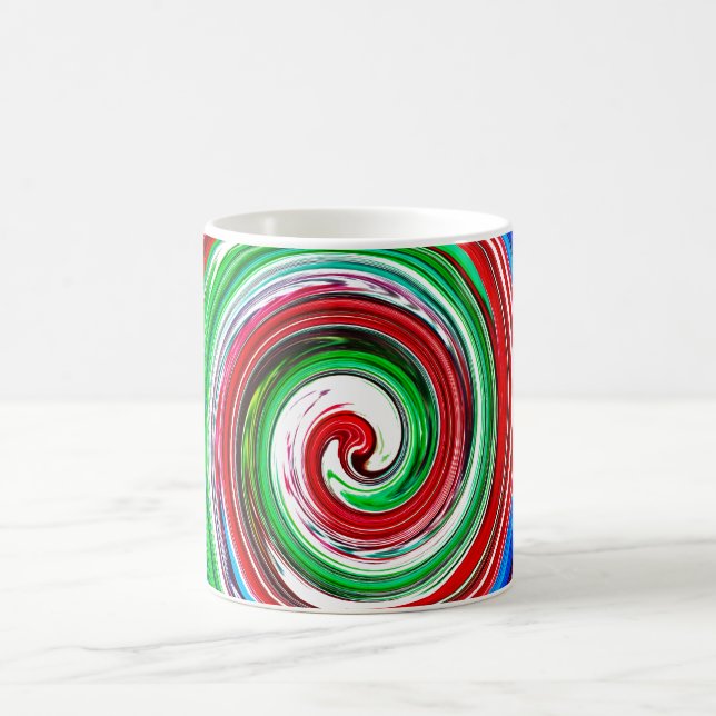 Colourful vortex coffee mug (Center)
