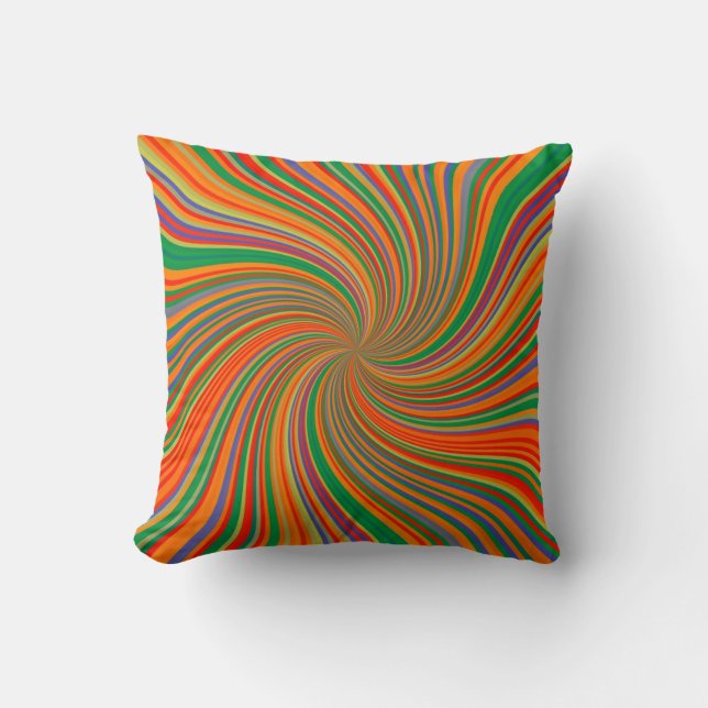 Colourful Vortex Cushion (Front)