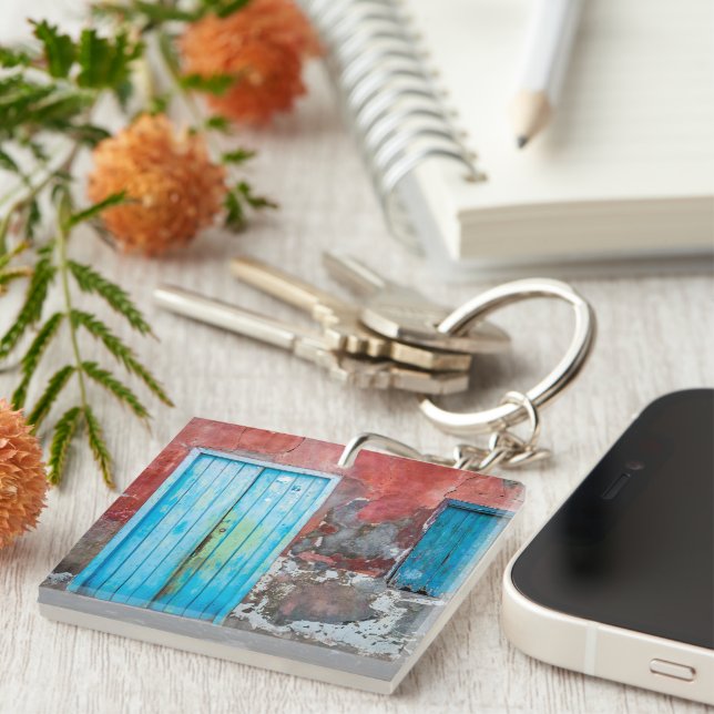 Colourful wall, door and shutters key ring (Front Right)
