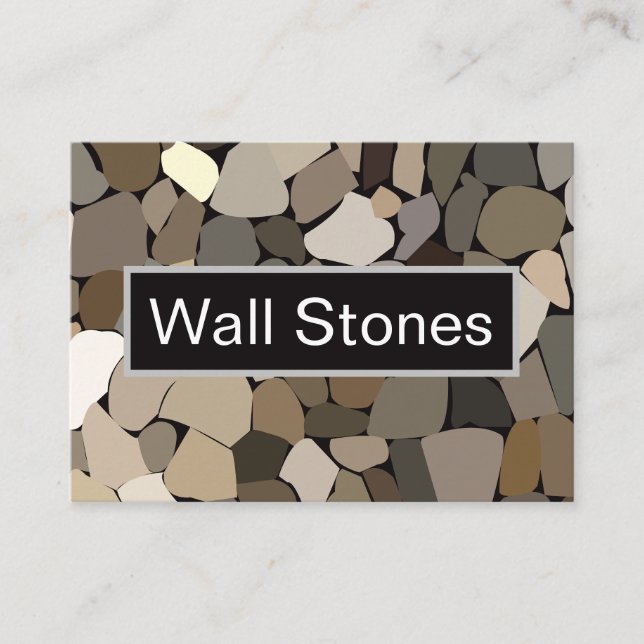 Colourful Wall Stones  Business Card (Front)