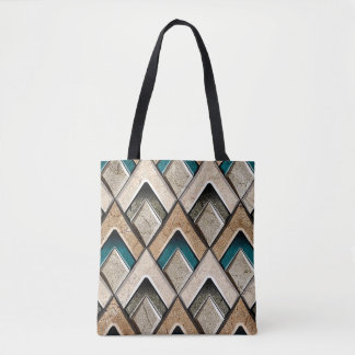Colourful wall tile backgroundflower, digital, pat tote bag