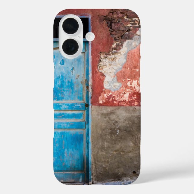 Colourful wall with blue door Case-Mate iPhone case (Back)