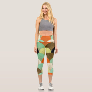 Colourful wallpaper: artistic design. capri leggings