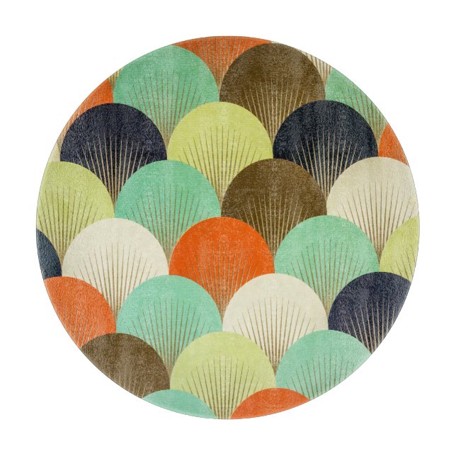 Colourful wallpaper: artistic design. cutting board (Front)