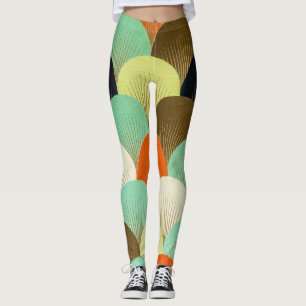 Colourful wallpaper: artistic design. leggings