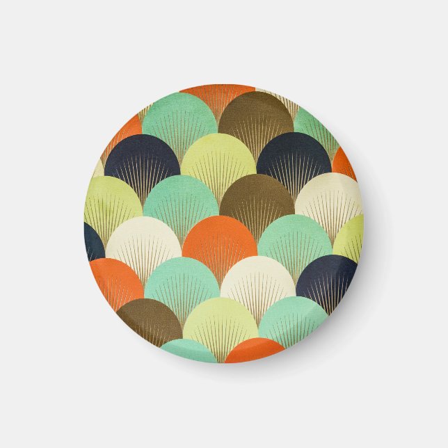 Colourful wallpaper: artistic design. magnet (Front)