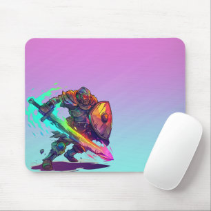 Colourful Warrior Gamer Mouse Pad