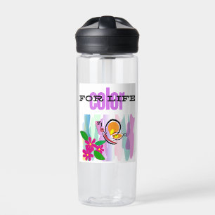 colourful water bottle