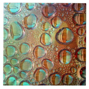 Colourful water bubbles pattern tile