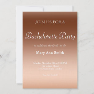 Colourful Water Colour Bachelorette Party Invitation