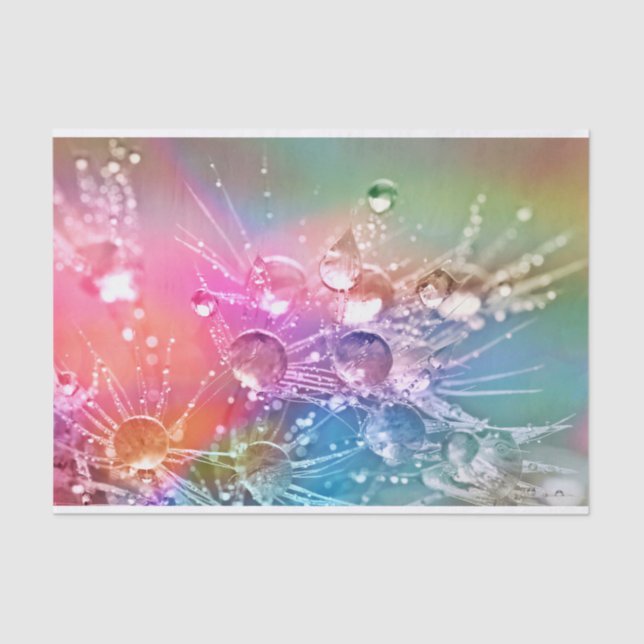 Colourful water drops tissue paper (Front)