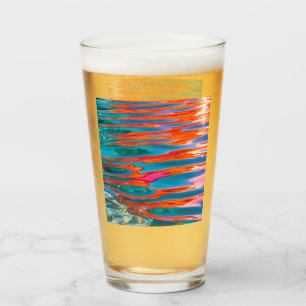 Colourful Water Ripples Glass