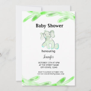 Colourful watercolor abstract add name text invitation