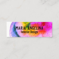 Colourful watercolor abstract swirls rainbow