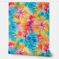 Colourful Watercolor Abstract Tie Dye Pattern