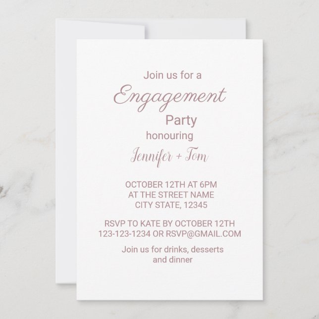 Colourful watercolor add your name text editable invitation (Front)