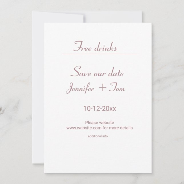 Colourful watercolor add your name text editable invitation (Front)