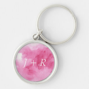 colourful watercolor background for your 2 key ring