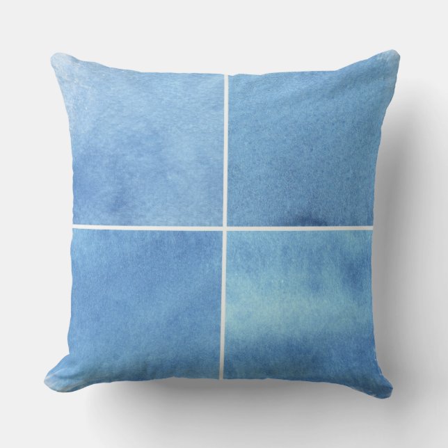 colourful watercolor background for your 4 cushion (Front)