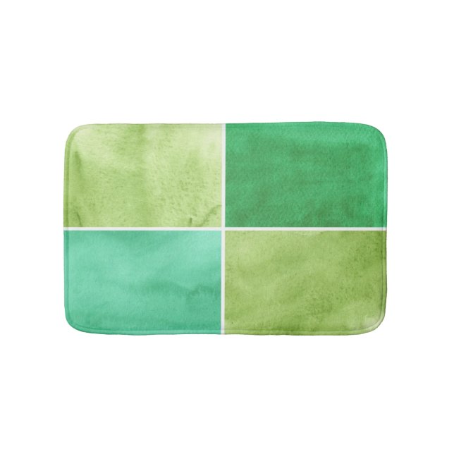 colourful watercolor background for your 6 bath mat (Front)