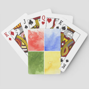 colourful watercolor background for your design playing cards