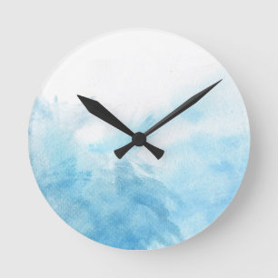 colourful watercolor background for your round clock