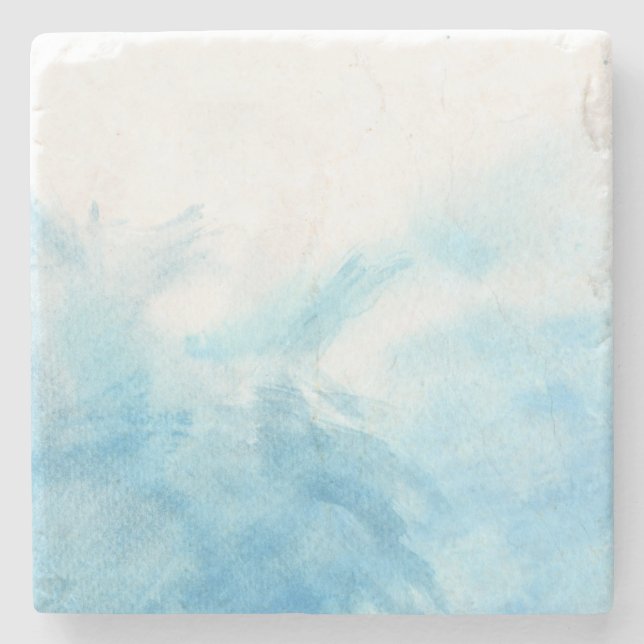 colourful watercolor background for your stone coaster (Front)