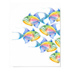 Colourful Watercolor Beach Art Poster