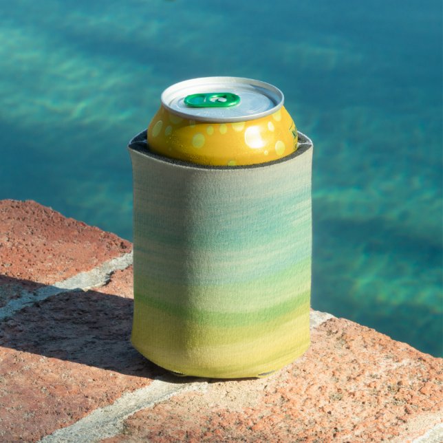 Colourful Watercolor Brushstrokes Can Cooler (In Situ Pool)