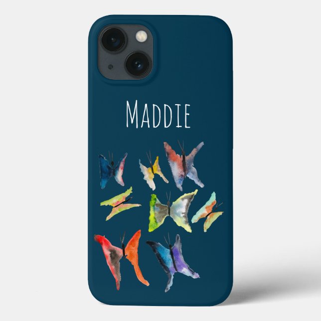 Colourful watercolor butterflies Case-Mate iPhone  Case (Back)