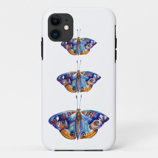 Colourful watercolor butterfly Case-Mate iPhone case (Back)