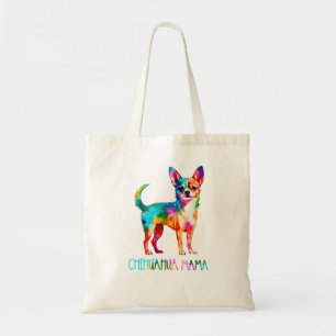 Colourful Watercolor Chihuahua Mama Dog Mum Chi Ch Tote Bag