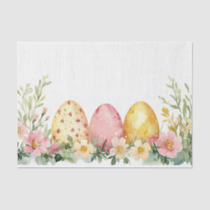 Colourful watercolor Easter Eggs Tissue Paper