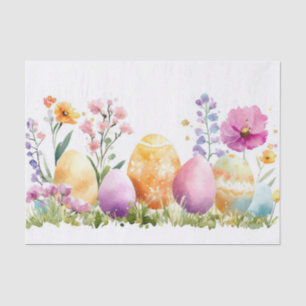Colourful watercolor Easter Eggs Tissue Paper