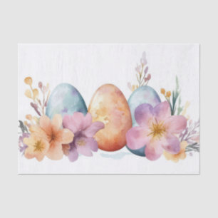 Colourful watercolor Easter Eggs Tissue Paper
