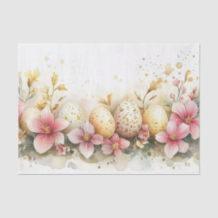Colourful watercolor Easter Eggs Tissue Paper