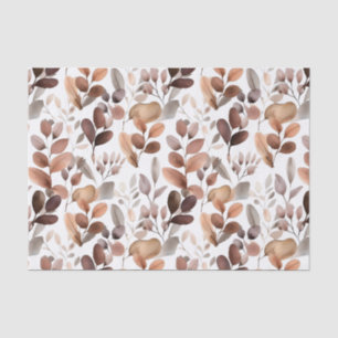 Colourful Watercolor Eucalyptus Leaves Rustic Boho Tissue Paper
