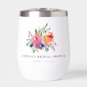 Colourful Watercolor Floral Bridal Shower Custom
