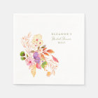 Colourful Watercolor Floral Brunch Bubbly Shower