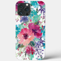 Colourful Watercolor Floral Pattern