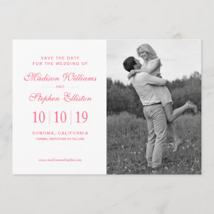 Colourful Watercolor Floral Pattern - Save the Dat Date