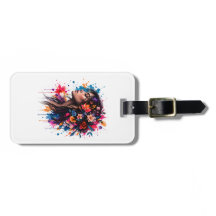 Colourful Watercolor Floral Woman Art