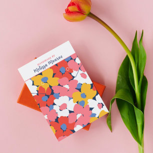 Colourful Watercolor Flowers Necklace Jewellery 