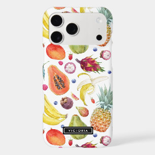 Colourful Watercolor Fruits Pattern Custom