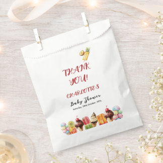 Colourful Watercolor Ice Cream Sweet Baby Shower Favour Bags