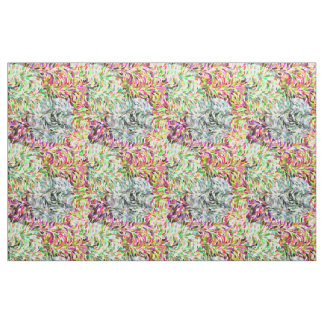 Colourful Watercolor Paint Brush Strokes Pattern Fabric