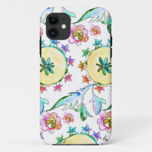 Colourful Watercolor Pattern iPhone Case