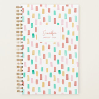 Colourful Watercolor Pattern Planner