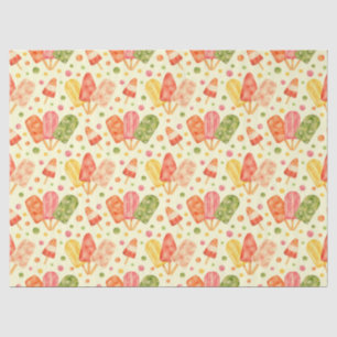 Colourful Watercolor Popsicles Tissue Paper