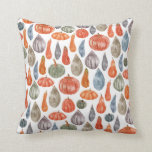 Colourful Watercolor Pumpkins Collection Cushion<br><div class="desc">Watercolor colourful pumpkins illustrations</div>